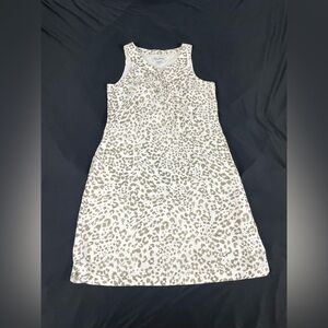 Tommy Bahama Women Clear Leopard Linen Dress Size XS